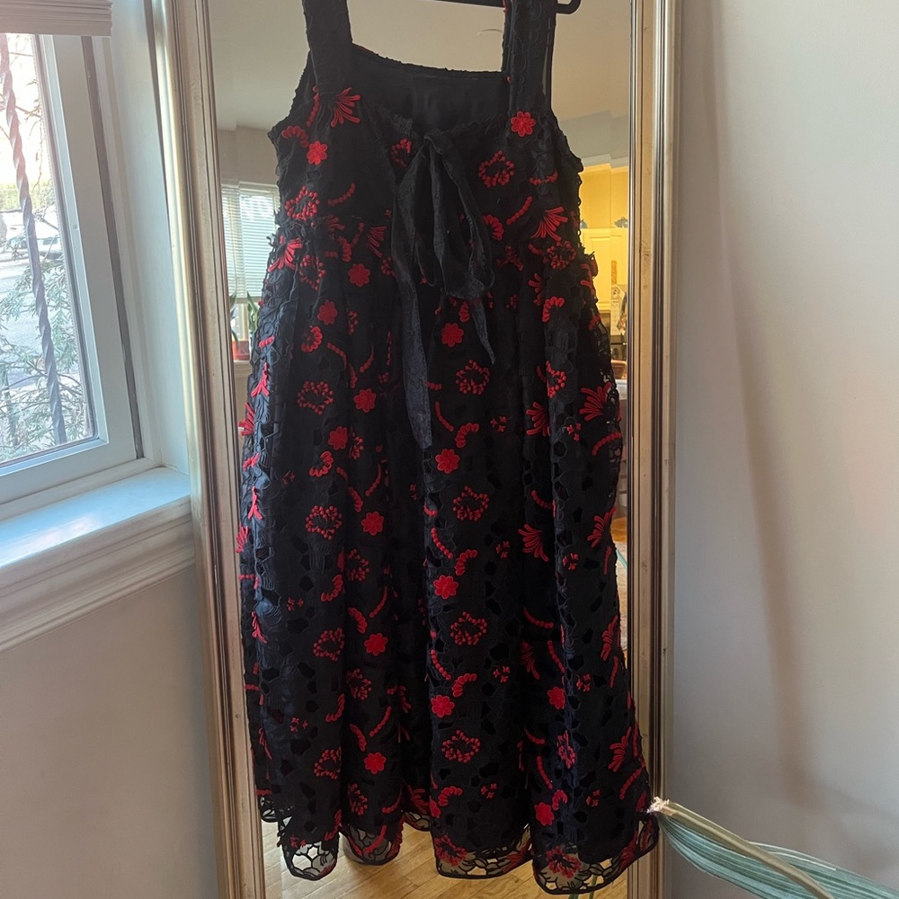 Shrimps black and red lace dress - Picture 6 of 6